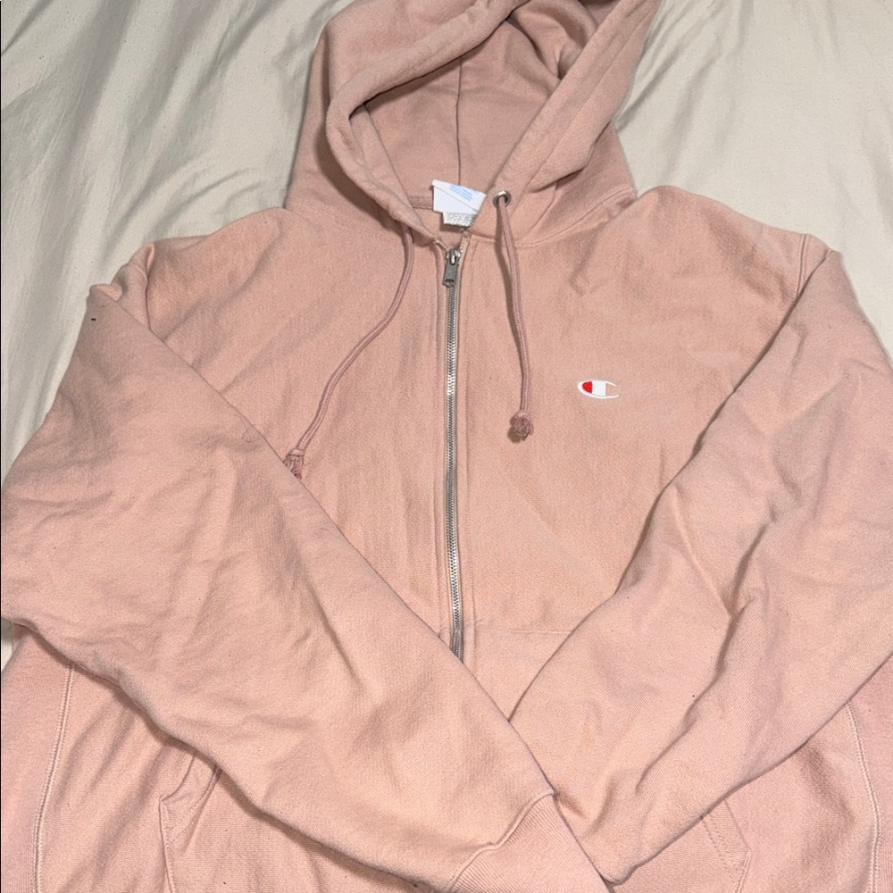 Champion Blush Pink Zip-Up Hoodie